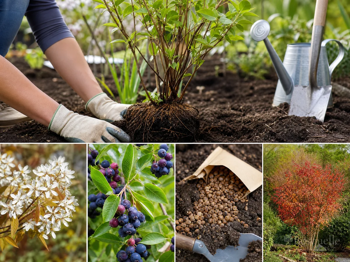 Planting Serviceberry guide illustration