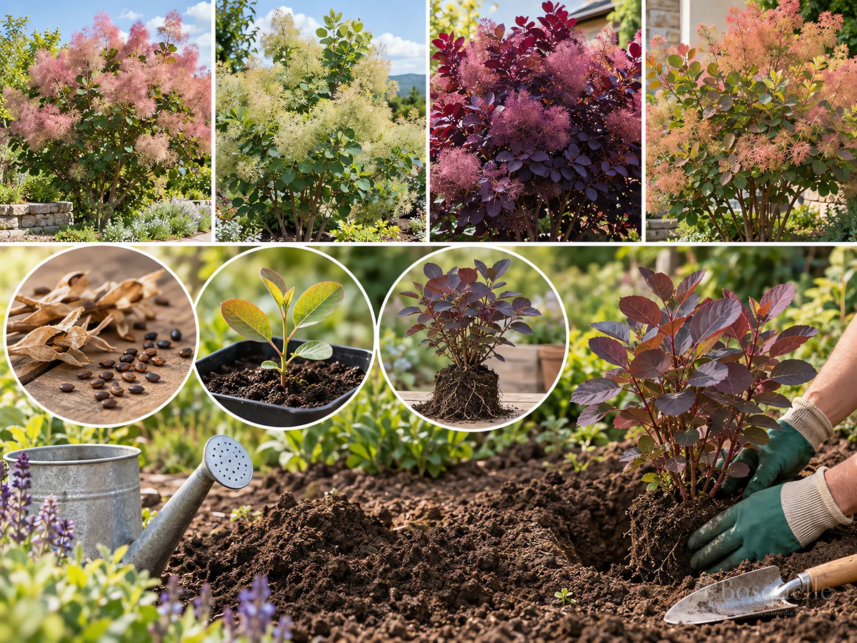 Planting Smoke Bush guide illustration