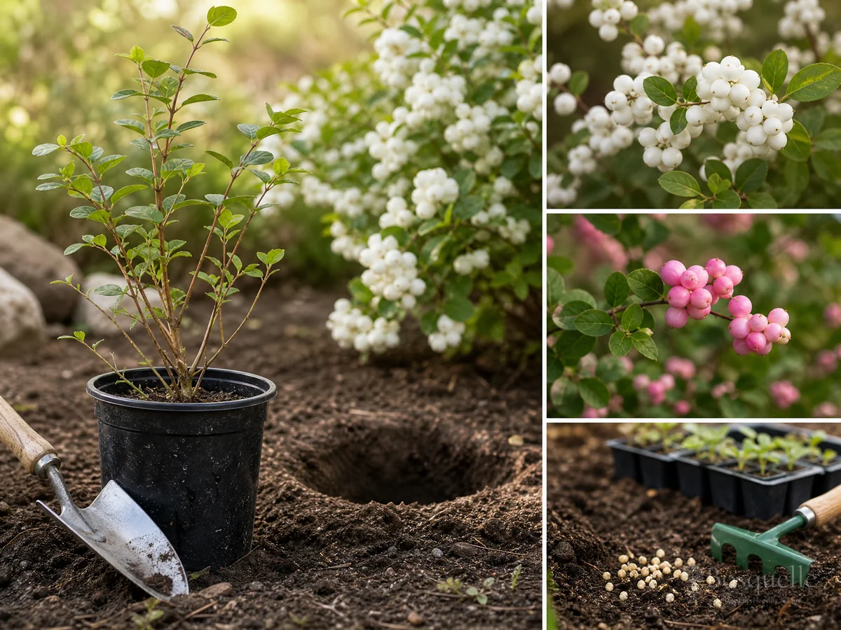 Planting Snowberry guide illustration