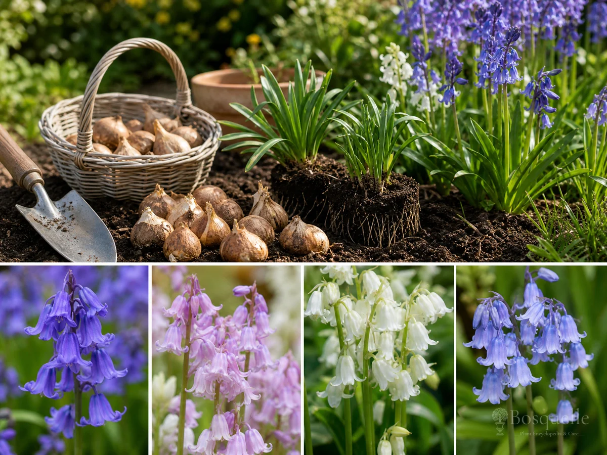 Planting Spanish Bluebells guide illustration