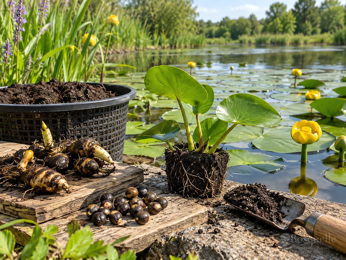 Planting Spatterdock guide illustration