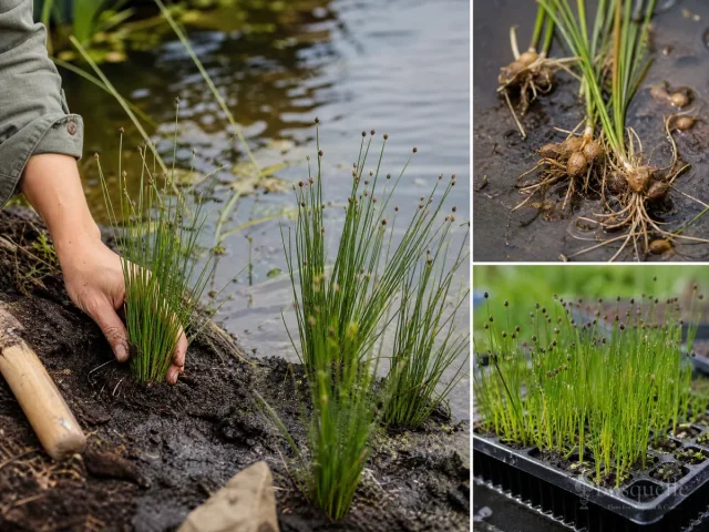 Plant Spikerush – At the Waterline in Wet Mud guide illustration