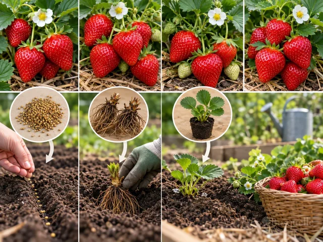 Planting Strawberry — for Strawberry 'Albion'