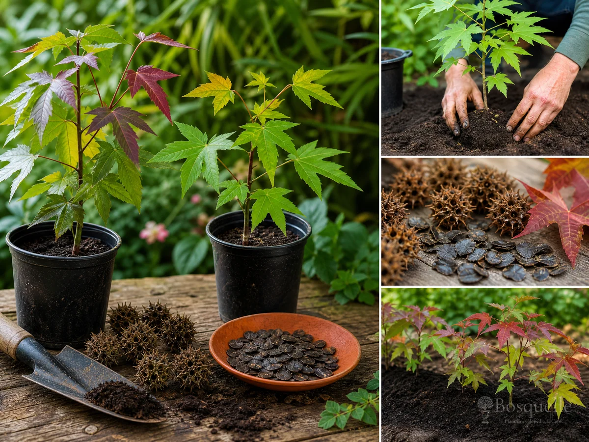 Planting Sweetgum guide illustration