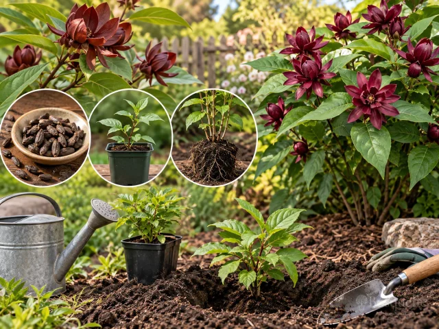 Planting Sweetshrub — for Sweetshrub 'Michael Lindsey'