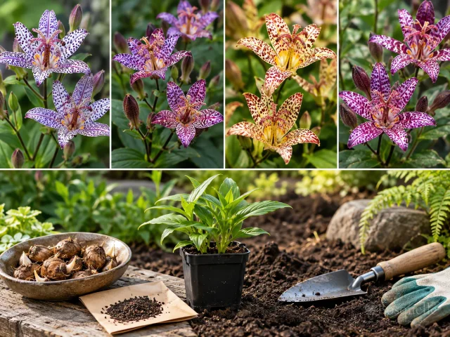 Planting Toad Lily — for Toad Lily 'Taipei Silk'