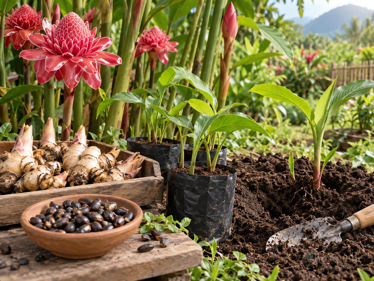 Planting Torch Ginger guide illustration