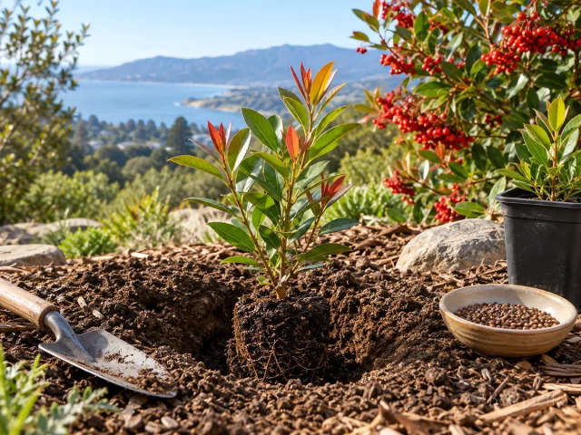Plant Toyon in Fall guide illustration