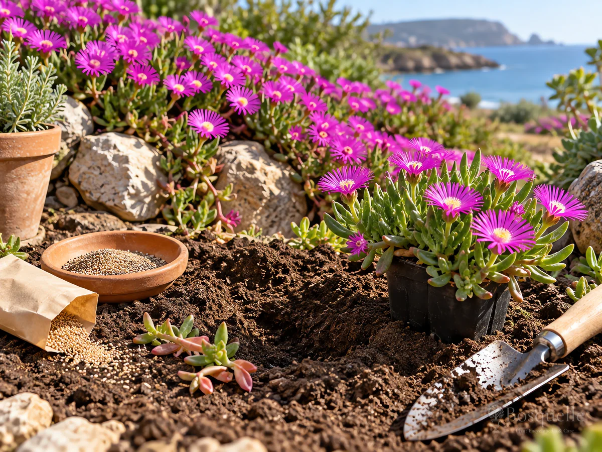Planting Trailing Ice Plant guide illustration