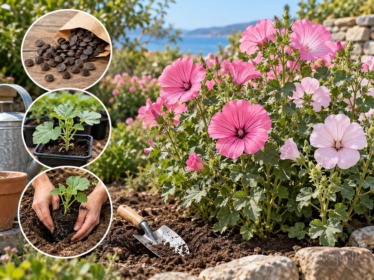 Planting Tree Mallow guide illustration