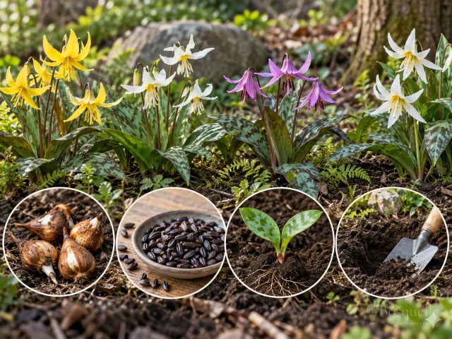 Planting Trout Lily — for Fawn Lily 'White Beauty'
