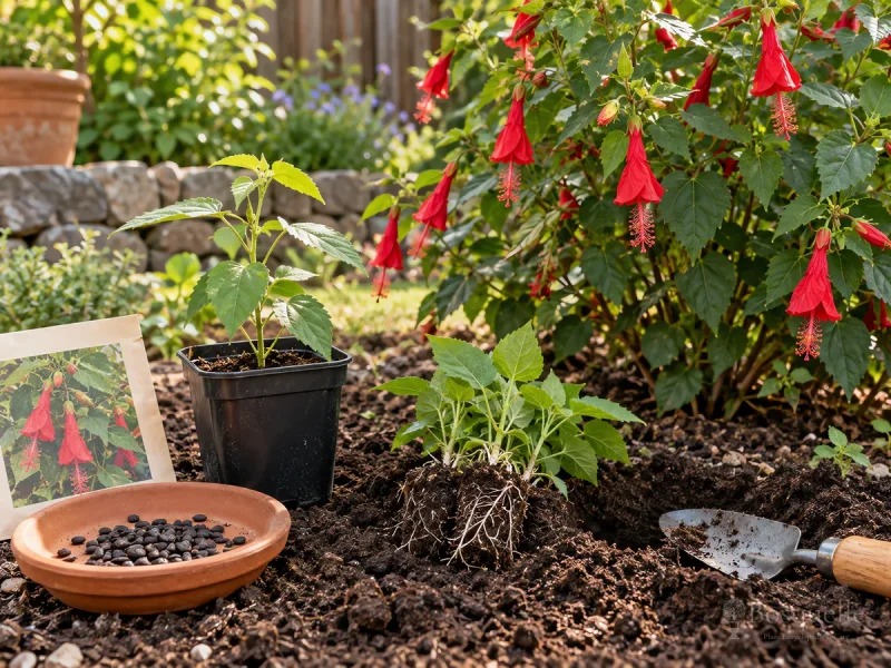 Plant Turk’s Cap – After Frost at Pot Depth guide illustration