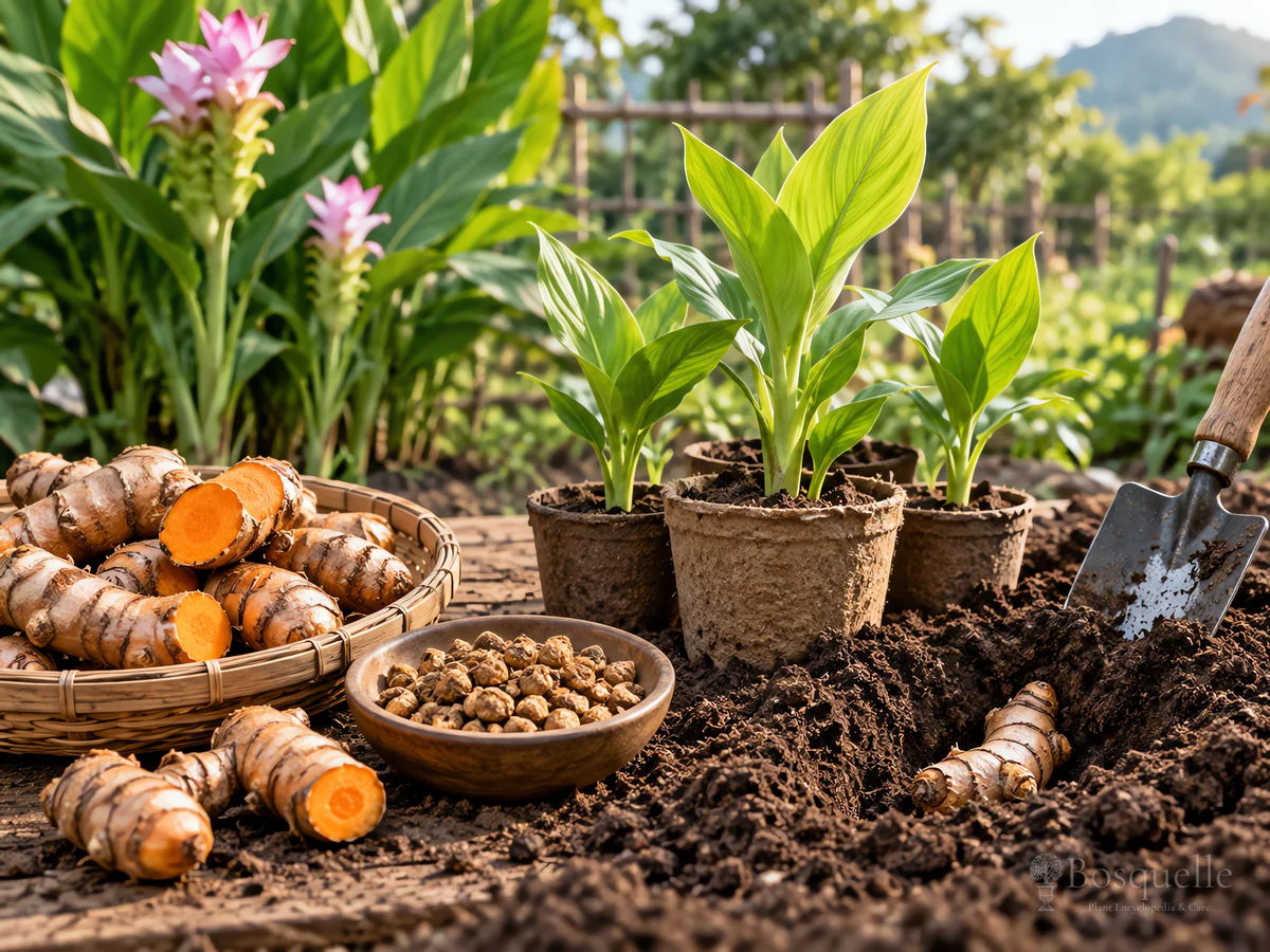 Planting Turmeric guide illustration