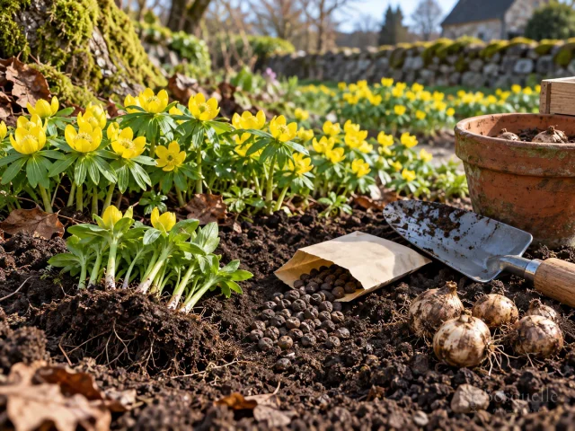 Plant Winter Aconite Bulbs – Soak Then Fall