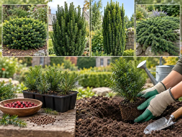 Planting Yew — for Irish Yew 'Fastigiata Aurea'