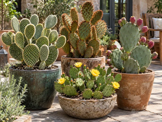 Prickly Pear in Pots — for Brittle Prickly Pear