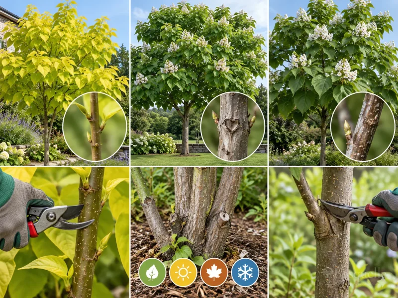 Propagate Catalpa – Softwood Cutting After Spring guide illustration