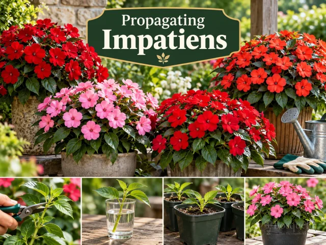 Propagating Impatiens — for Sunpatiens Spreading Clear White Impatiens