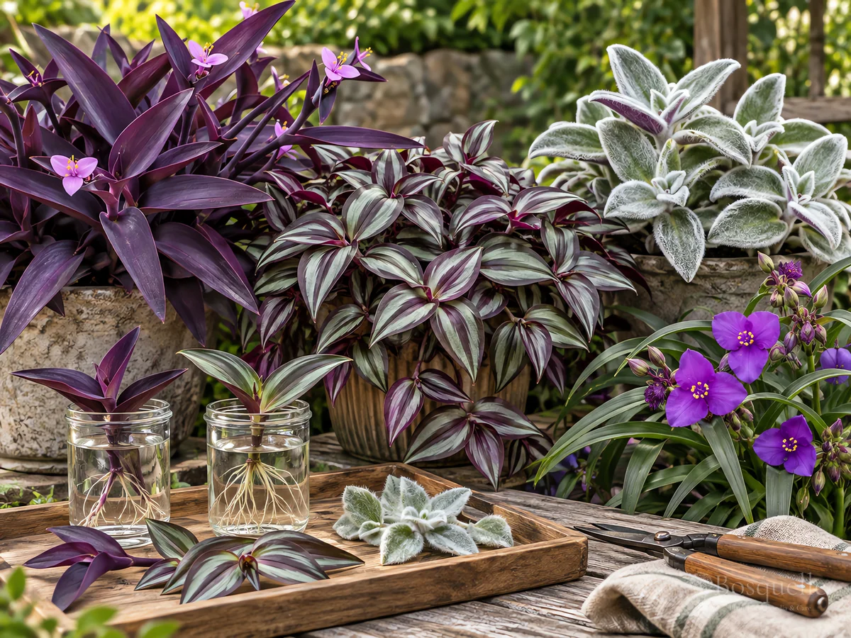 Propagating Tradescantia guide illustration