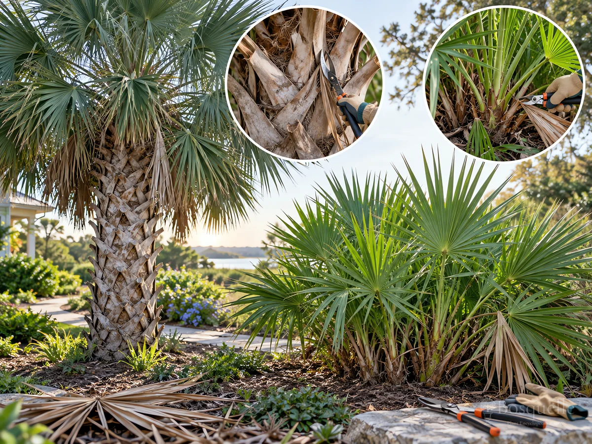 How to Prune Cabbage Palm guide illustration