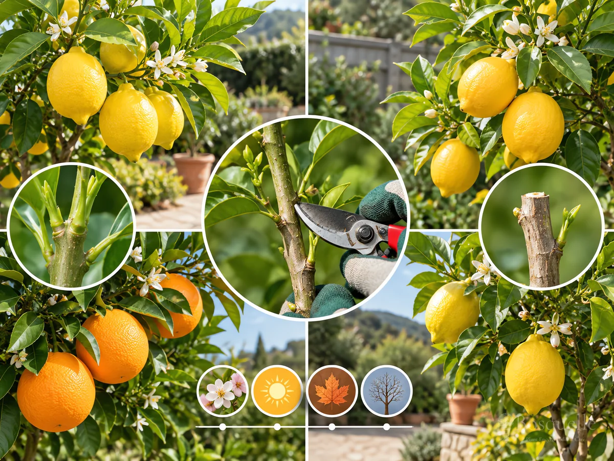 Pruning Citrus guide illustration