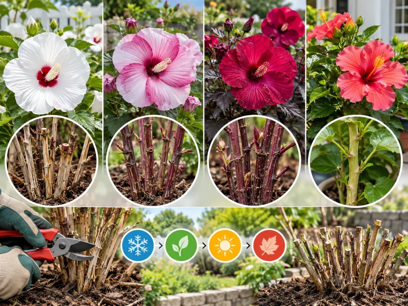 Pruning Hibiscus — for Hardy Hibiscus 'Luna Red'