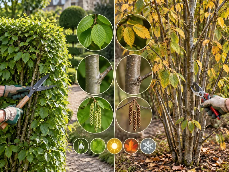 Prune Hornbeam – Clip a European Hedge in Summer guide illustration