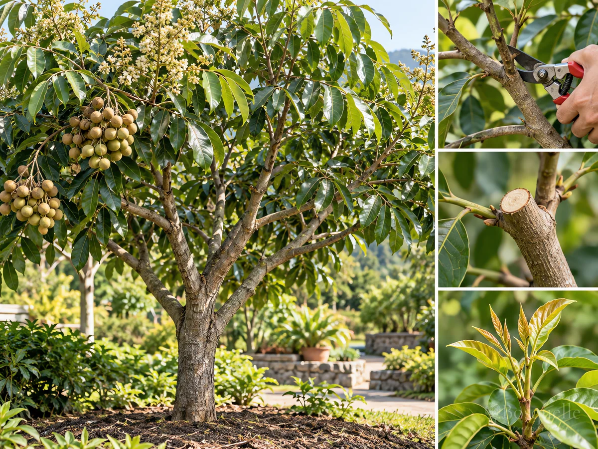 Pruning Longan guide illustration
