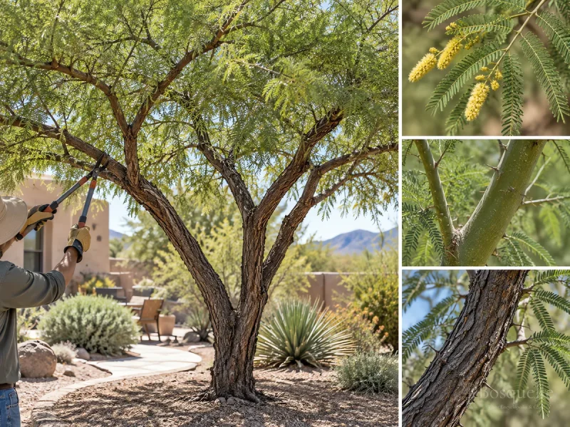 Pruning Mesquite guide illustration