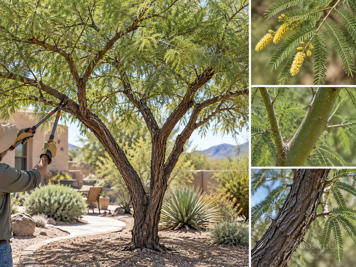 Pruning Mesquite guide illustration