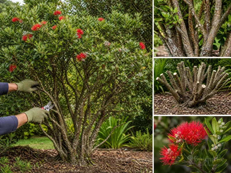 Prune New Zealand Christmas Tree After Bloom guide illustration
