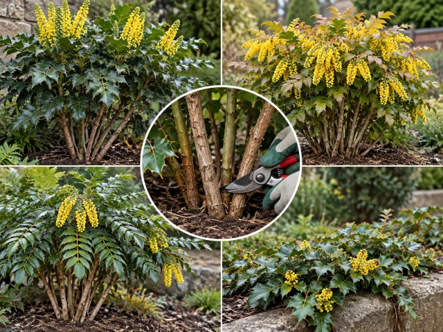 Prune Oregon Grape – Cut Old Canes After Bloom