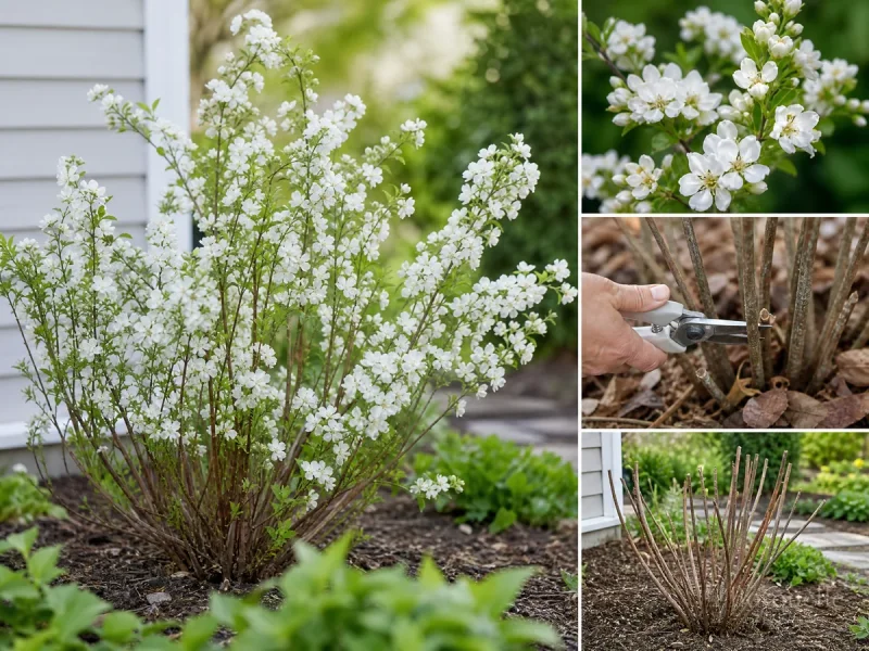 Pruning Pearl Bush — for Pearlbush 'The Bride'