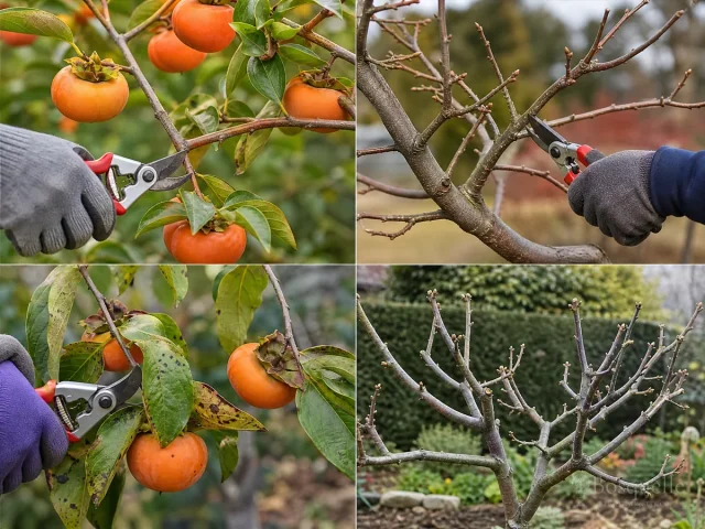 Prune Persimmon in Late Winter