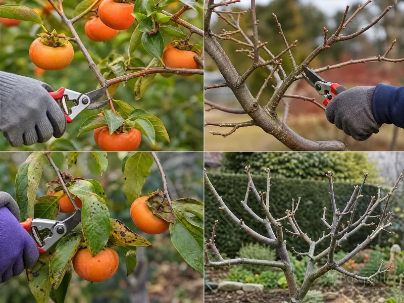 Pruning Persimmon — for Hachiya Persimmon