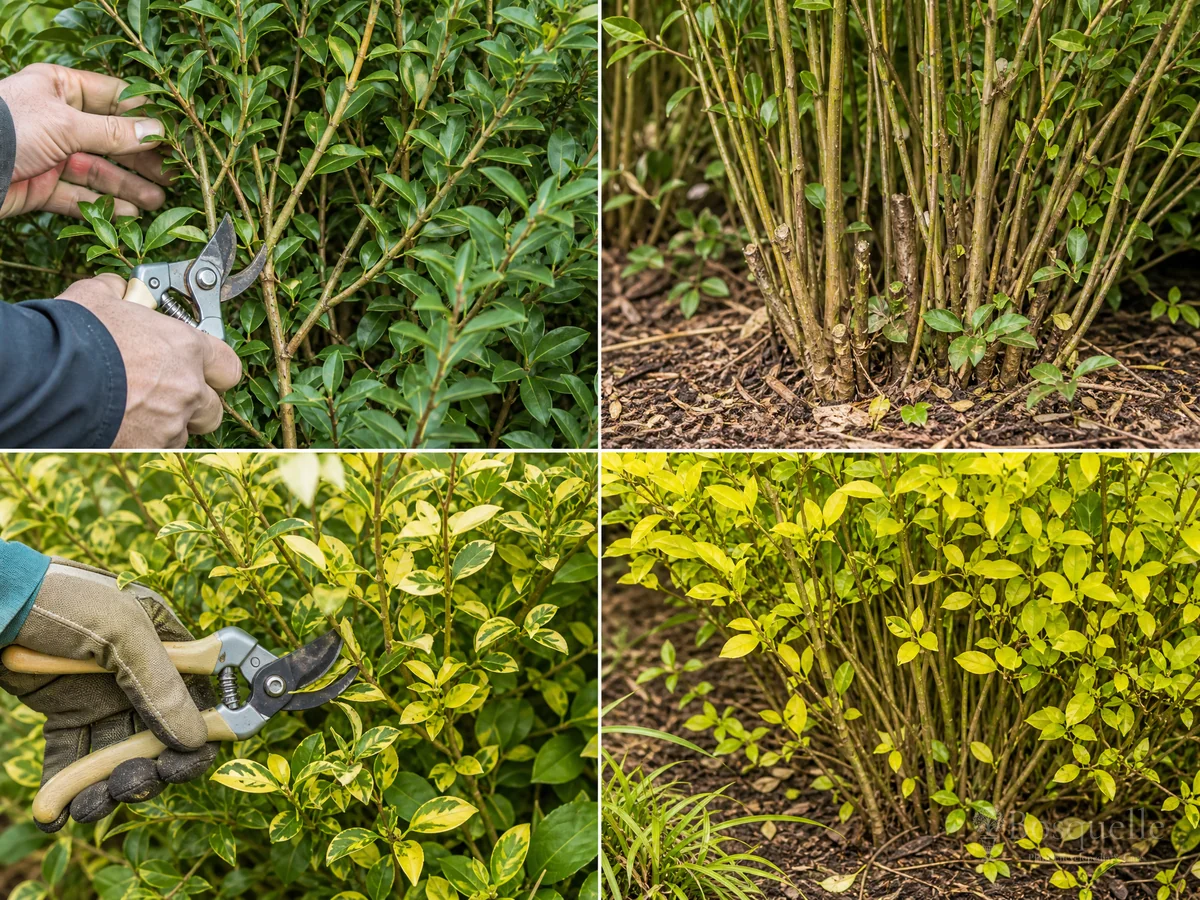 Pruning Privet guide illustration