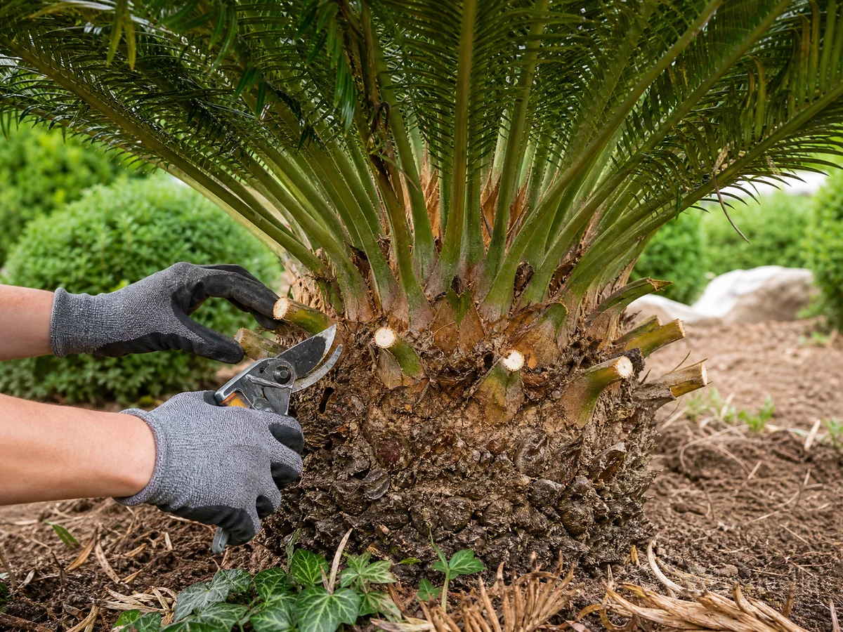How to Prune Sago Palm guide illustration