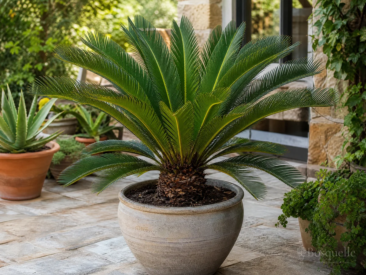 Sago Palm in Pots guide illustration