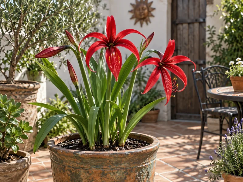 Sprekelia in Pots — for Aztec Lily