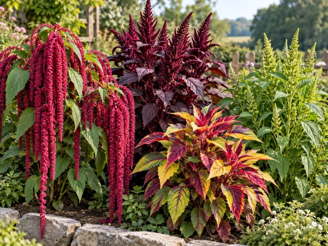 Types of Amaranth – Tassel, Grain, or Leaf guide illustration
