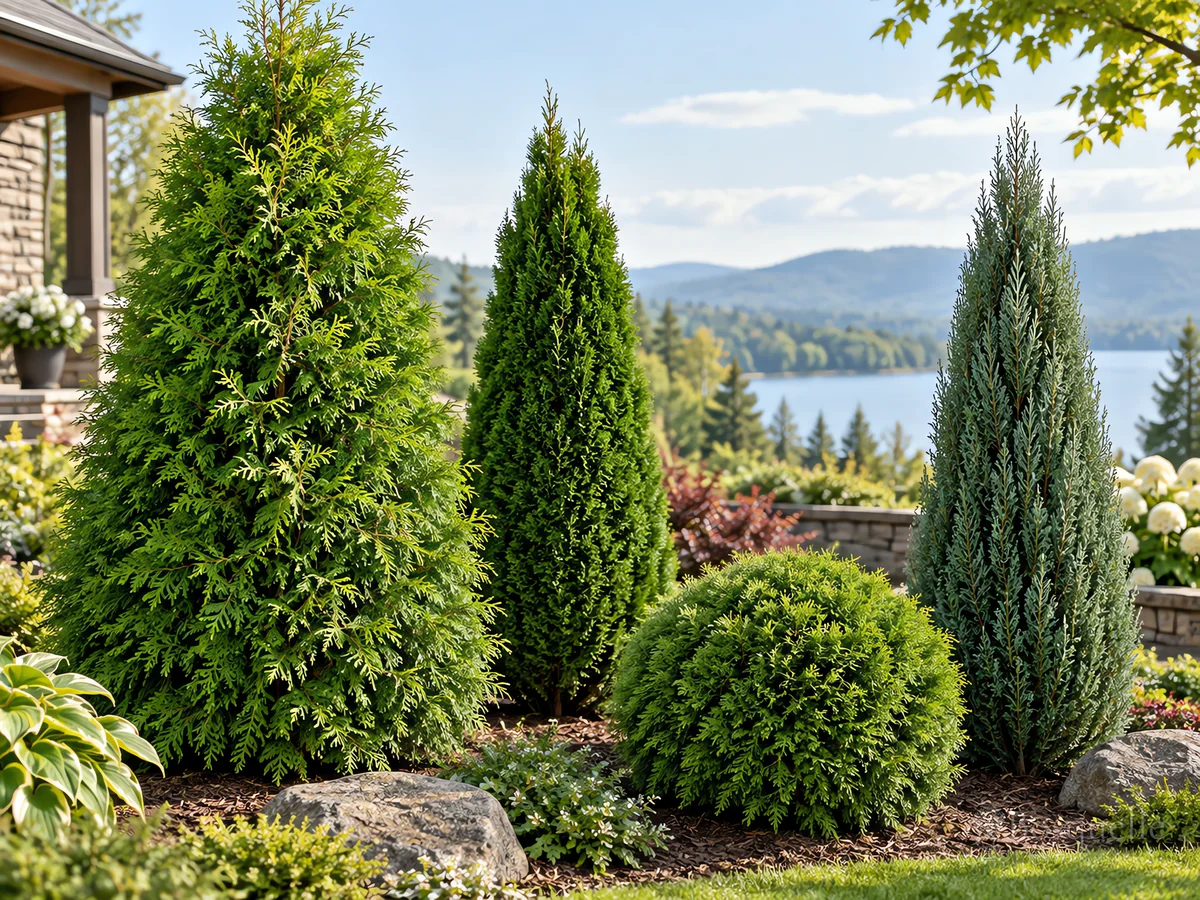 Types of Arborvitae – Hedge, Screen, or Globe guide illustration