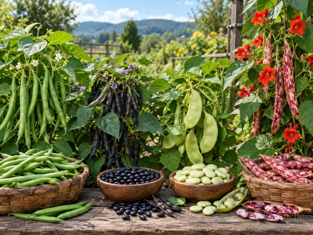 Types of Green Beans – Bush or Pole guide illustration