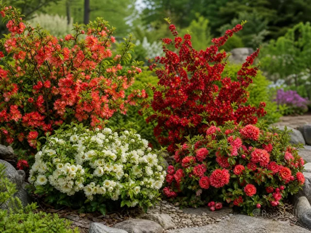 Types of Flowering Quince — for Japanese Quince 'Geisha Girl'