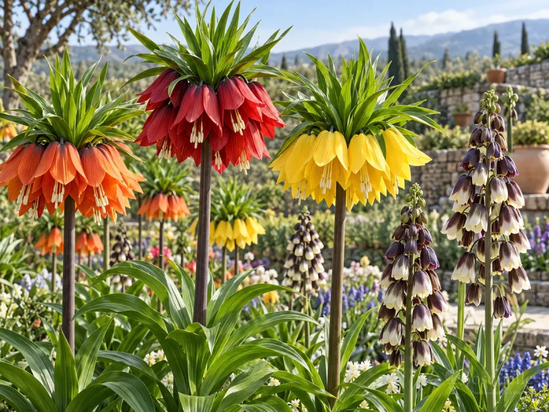 Types of Fritillary — for Crown Imperial 'Beethoven'