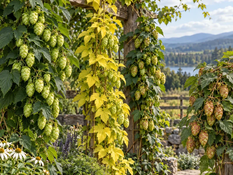 Types of Hops – Cone or Golden Vine guide illustration