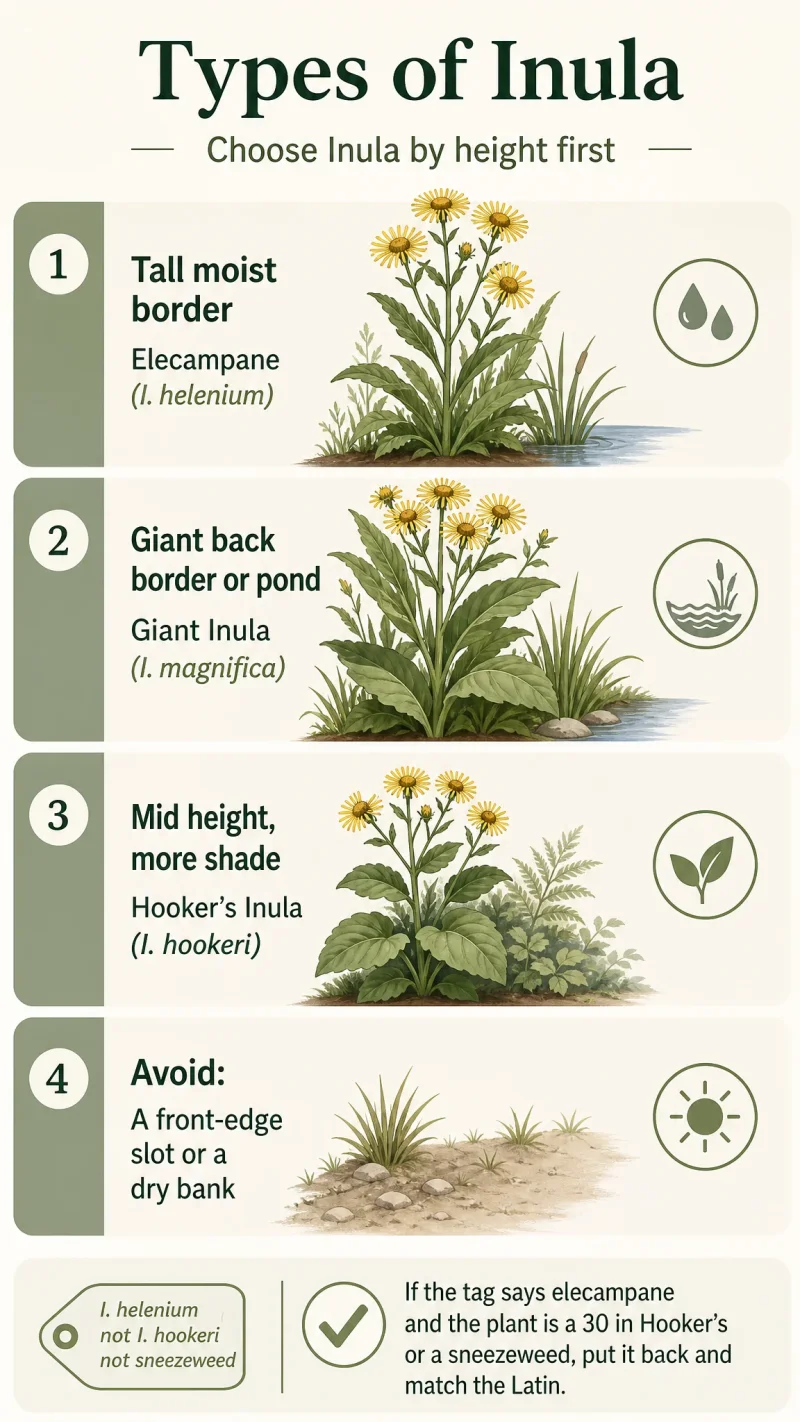 Types of Inula care summary diagram
