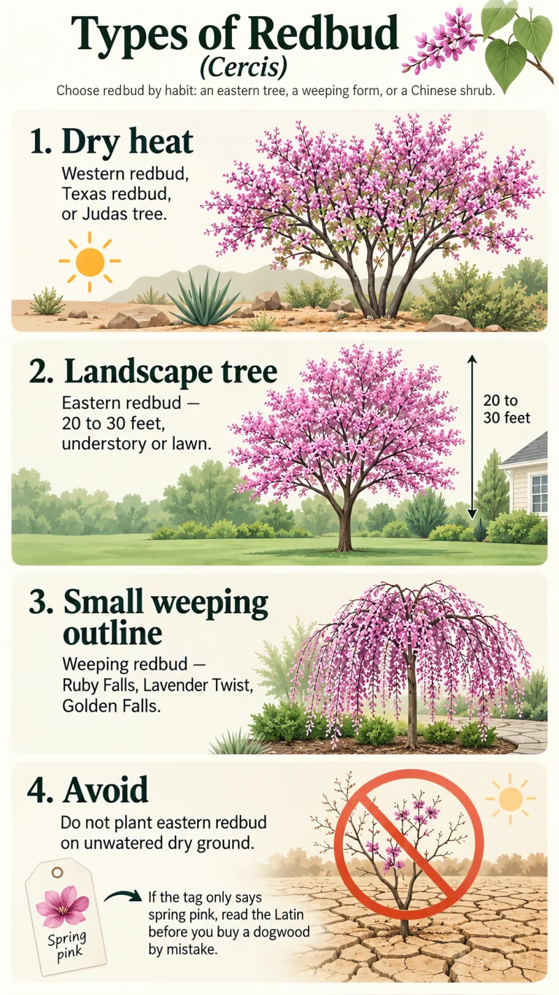 Types of Redbud care summary diagram